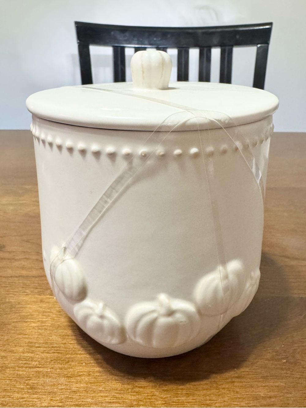 New Target Bullseye playground Pumpkin Ceramic Canister